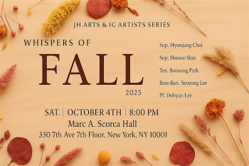 Concert &ldquo;Whispers of&nbsp;Fall&rdquo; (JH&nbsp;Arts &&nbsp;IC&nbsp;Artists Series)