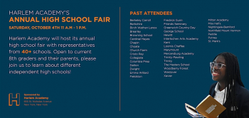 Harlem Academy&rsquo;s Annual High School Fair 2025
