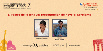 El&nbsp;rastro de&nbsp;la&nbsp;lengua: presentaci&oacute;n de&nbsp;la&nbsp;novela Serpiente