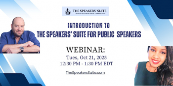 Webinar &ldquo;Introduction to&nbsp;The Speaker&rsquo;s&rsquo; Suite for Public Speakers&rdquo;