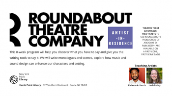 Workshop &ldquo;Finding Your Artistic Identity&rdquo; with Roundabout Theatre
