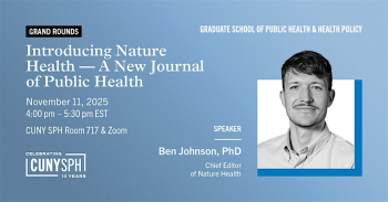 Lecture &ldquo;Introducing Nature Health&nbsp;&mdash; A&nbsp;New Journal of&nbsp;Public Health&rdquo;