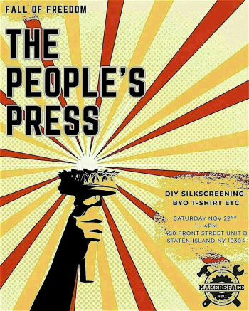 The People&rsquo;s Press&nbsp;&mdash; free DIY silkscreening workshop
