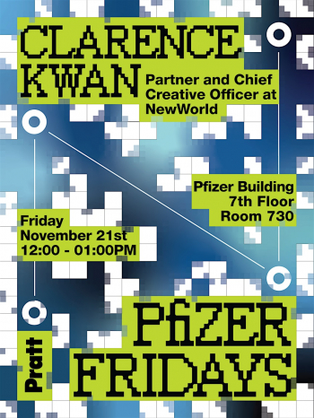 Clarence Kwan at&nbsp;Pratt Pfizer Fridays