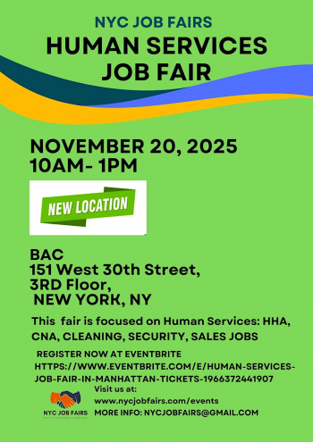 Human Services Job Fair in&nbsp;Manhattan