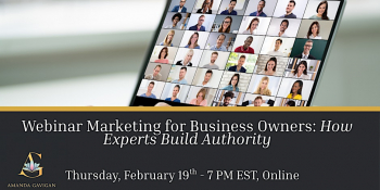 Webinar &ldquo;Marketing for Business Owners: How Experts Build Authority&rdquo;
