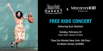 Free Kids Concert with Suzi Shelton at&nbsp;Time Out Market