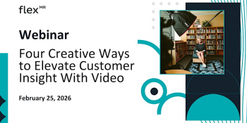 Webinar &ldquo;Four Creative Ways to&nbsp;Elevate Customer Insight with Video&rdquo;