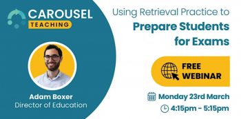 Webinar &ldquo;Using Retrieval Practice to&nbsp;Prepare Students for Exams&rdquo;