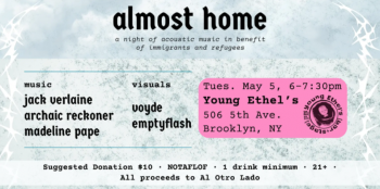 Almost Home: A&nbsp;Night of&nbsp;Acoustic Music in&nbsp;Benefit of&nbsp;Immigrants &&nbsp;Refugees