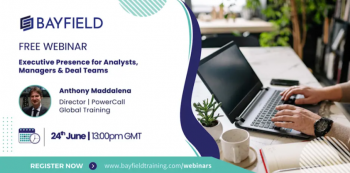 Webinar &ldquo;Executive Presence for Analysts, Managers &&nbsp;Deal Teams&rdquo;