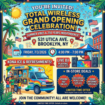 250 Years of&nbsp;Independence at&nbsp;Total Wireless&nbsp;&mdash; Utica Ave