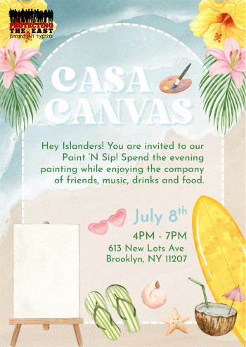 Workshop &ldquo;Love Island Paint &rsquo;N Sip&rdquo;
